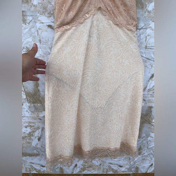 CENTRAL PARK WEST BABYDOLL HALTER NUDE LACE DRESS SIZE SMALL - Picture 5 of 12